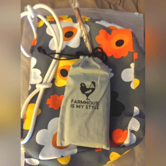 Farmhouse Is My Style flower tote and matching clutch wallet NEW - Picture 8 of 16